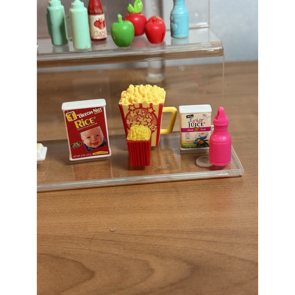 Huge Vintage 80s 90s Grocery Barbie Food Pantry Produce Frozen Bottles Goods - Picture 2 of 9